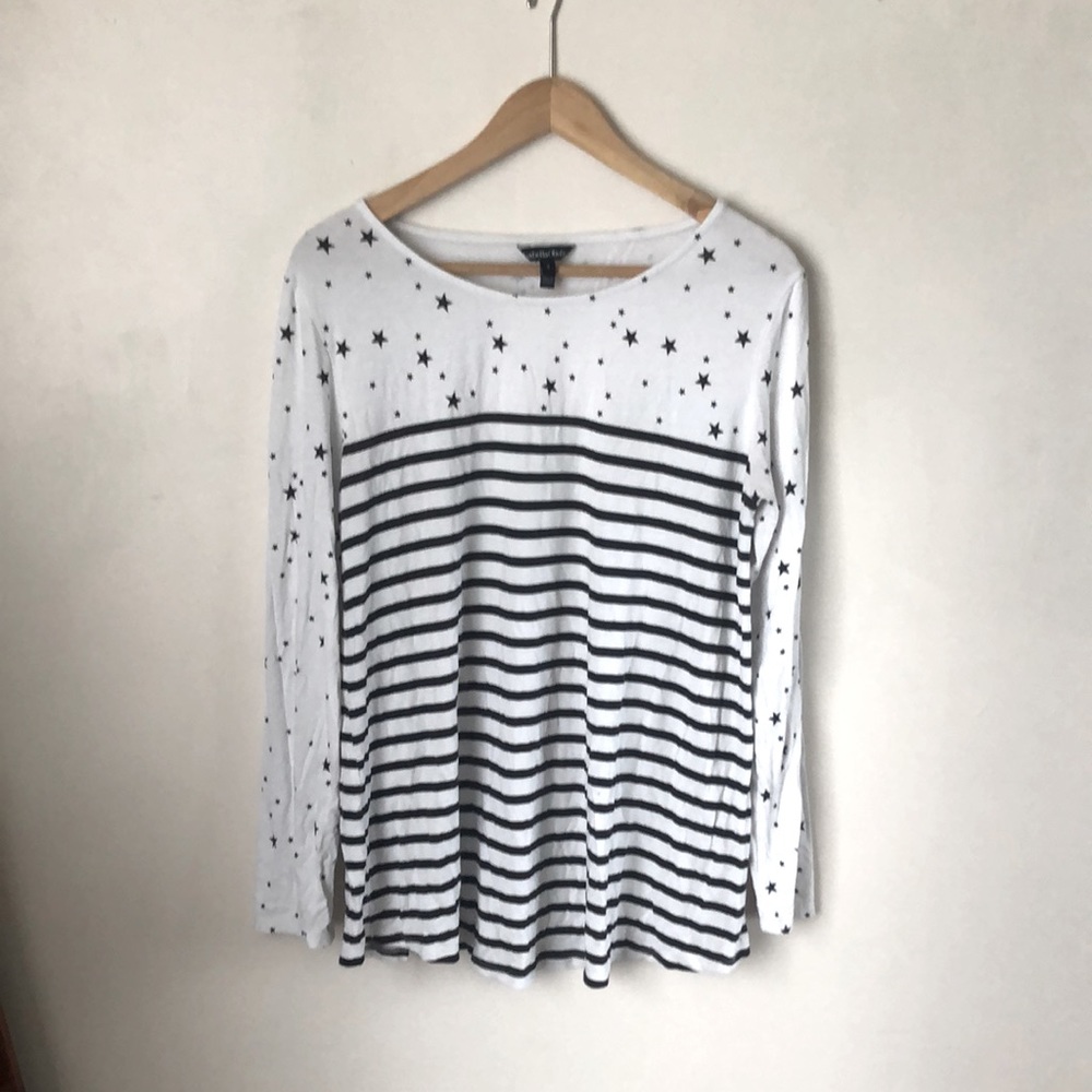 Long sleeved White Maternity Shirt